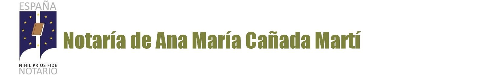 Notaría Ana María Cañada Martí en «Olleria, l'» Notaría Ana María Cañada Martí en "Olleria, l'"
