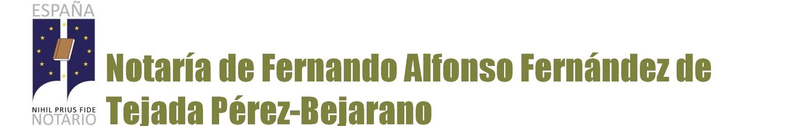 Notaría Fernando Alfonso Fernández de Tejada Pérez-Bejarano en Jerez de los Caballeros